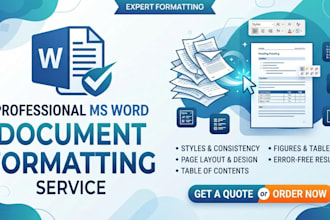 edit and layout your ms word document professionally