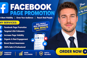 grow your facebook page promotion organically and attract real followers