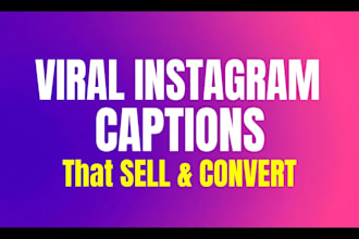 write engaging instagram captions and social media content