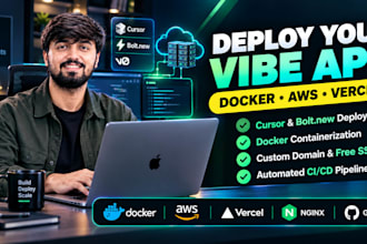 deploy your vibe coded app on AWS, vercel, or docker