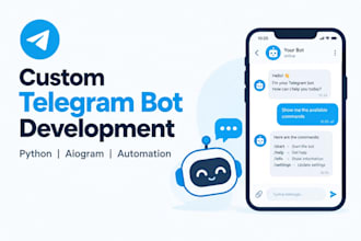 develop telegram bot for automation and business