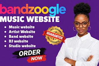 design music website artist dj website bandzoogle website musician website