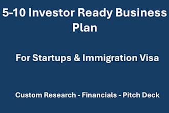 complete startup business plan for smes and immigration visa