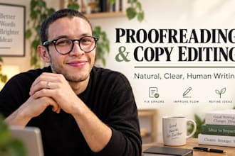 humanize ai content  or proofread and copy edit writing
