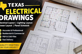 design texas electrical drawings, lighting, power and panel layouts