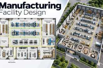 design manufacturing facility architecture production layout construction plans