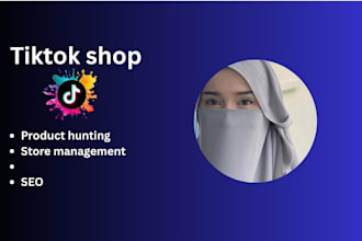 setup and manage tiktok shop store with product listing and SEO