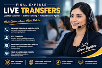 provide qualified final expense insurance live transfers