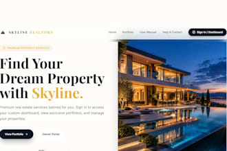 create a competitive real estate website