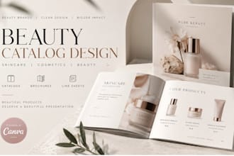 design beauty skincare cosmetic catalogs brochures and line sheets