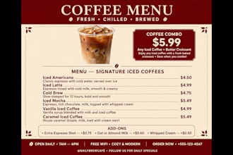 design eye catching restaurant food menu and food poster design