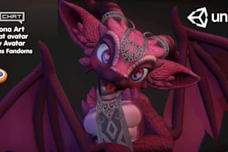 create your vrchat avatar, furry avatar, furry nsfw, 3d furry model, fursona art