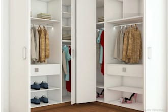 do walk in closet, millwork cabinet 2d floor plan and 3d model