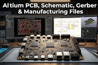 design altium pcb schematic gerber files  schematic and manufacturing