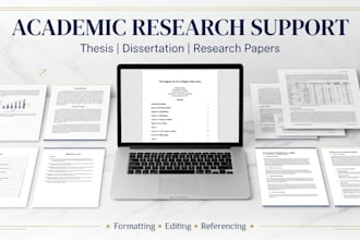 provide research formatting, editing, and academic document support