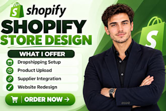 build shopify  store design bigbuy shopify dropshipping shopify website design
