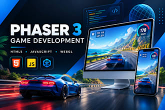 develop 2d 3d games html5 mobile game development javascript webgll game phaser