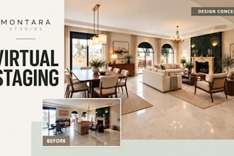 virtually stage your interior or exterior property photos