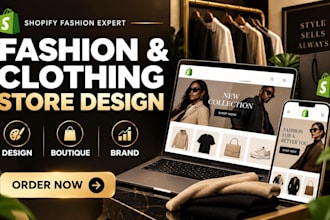 design a shopify clothing or fashion store