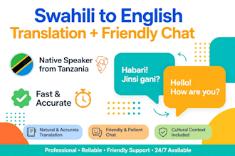 teach swahili and translate swahili to english
