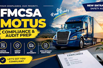 handle your fmcsa motus registration new entrant audit prep and dot setup