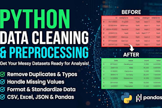 clean and preprocess your dataset in python