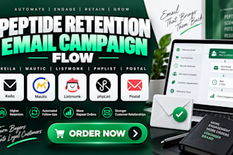 build peptide retention email campaign flow keila mautic listmonk phplist postal