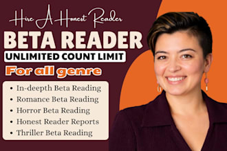 horror beta reader, romance beta reader, thriller beta reader, beta read romance