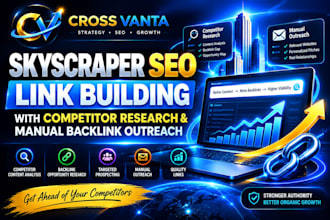 do skyscraper SEO linkbuilding with competitor research manual backlink outreach