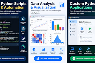 haré scripts en python, automatización y análisis de datos