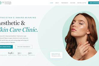 design aesthetic, medical, doctor and clinic premium website