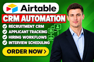 configure airtable CRM applicant tracking recruitment databases hiring workflows