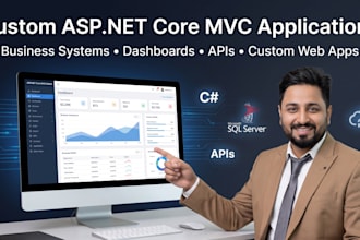 develop fullstack asp net core mvc software