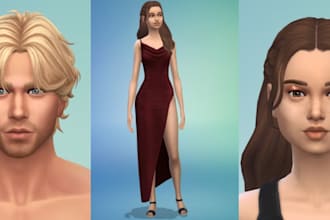 create a custom sim in the sims 4