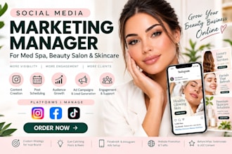 be your skincare social media manager and content creator
