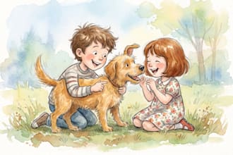hand drawn watercolor children book illustration watercolor children book design