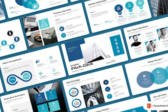 design a modern company profile and corporate powerpoint presentation