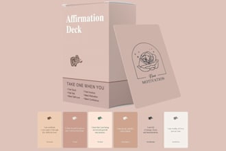 design printable affirmation card motivational flashcard oracle esty card
