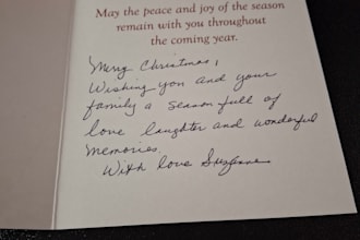 handwrite personal thank you notes and letters and mail them for you