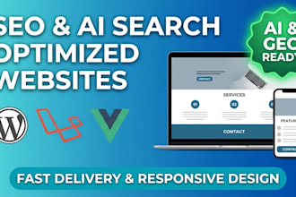 build a single page SEO and ai search optimized website