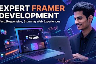 design and build a modern framer website template