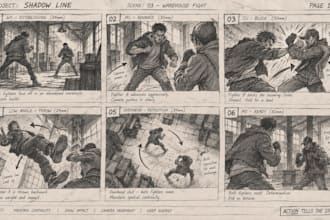 create dynamic action storyboards for your film