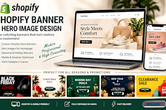 design a shopify store banner or hero image