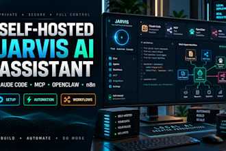 setup self hosted jarvis ai assistant claude code mcp openclaw n8n automation