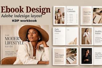 indesign workbook, ebook layout, book interior typesetting and print ready PDF