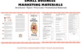 design marketing materials for your small business
