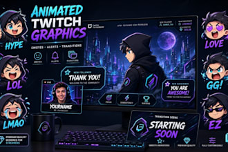 create animated twitch emotes, stream alerts, transitions and overlays