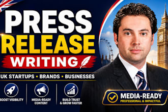 create a compelling press release for startups, brands, and businesses UK