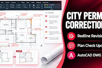 fix city comments and permit drawing corrections