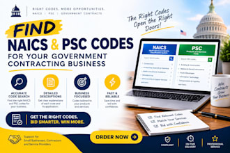 find naics and psc codes for your government contracting business